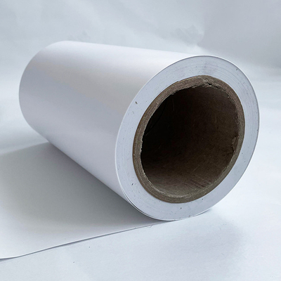 Modèle blanc Self Adhesive Paper du revêtement WG1133 d'auto-collant de colle semi brillante de l'acrylique 80g