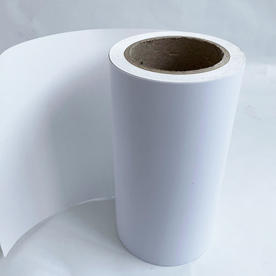 Modèle blanc Self Adhesive Paper du revêtement WG1133 d'auto-collant de colle semi brillante de l'acrylique 80g