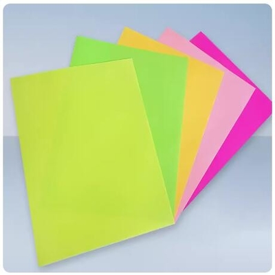 Papier jaune fluorescent Adhésif Papier jaune fluorescent WGA333 Impression à jet d'encre Papier fluorescent