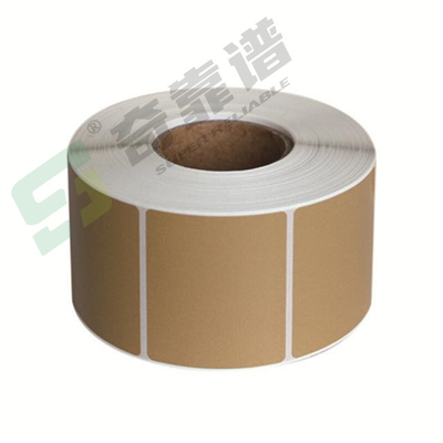 papier kraft brun clair papier facial adhésif étiquette autocollant étiquette vierge en rouleau