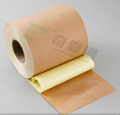 Papier Kraft brun clair adhésif en feuille pour l'impression offset