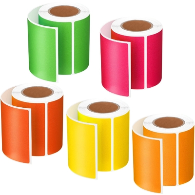 Étiquette thermique imprimée directe couleur autocollant Étiquette couleur haut autocollant thermique