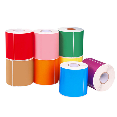 Étiquette thermique imprimée directe couleur autocollant Étiquette couleur haut autocollant thermique