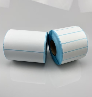 Autocollant thermique direct DT Autocollant pour l'impression de codes à barres avec revêtement en verre bleu