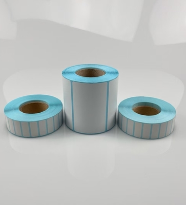 Autocollant thermique direct DT Autocollant pour l'impression de codes à barres avec revêtement en verre bleu