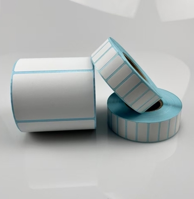 Autocollant thermique direct DT Autocollant pour l'impression de codes à barres avec revêtement en verre bleu