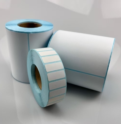 Autocollant thermique direct DT Autocollant pour l'impression de codes à barres avec revêtement en verre bleu