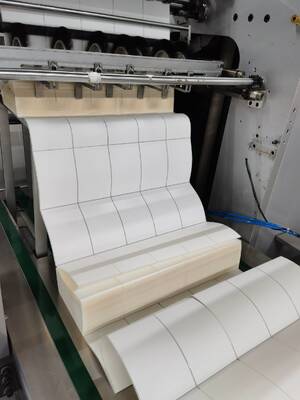 Autocollant thermique adhésif pour code-barres, étiquette adhésive pliée en éventail, taille personnalisée 100mm*150mm