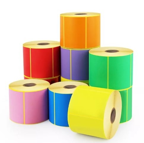 Étiquette thermique imprimée directe couleur autocollant Étiquette couleur haut autocollant thermique