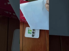 Revêtement blanc blanc d'auto-collant de l'ANIMAL FAMILIER 100G d'Adhesive Labelstock 25um du modèle TG3035