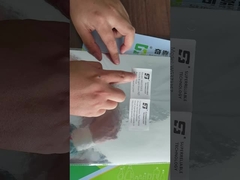 WG3733 PET argenté brillant avec revêtement vitreux blanc