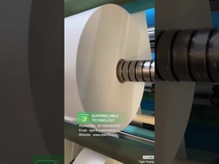 Adhésif en papier synthétique mat à jet d'encre en papier synthétique imperméable à l'eau en rouleau avec revêtement en verre blanc