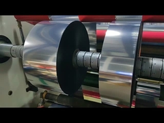 WG4615 Matériau d'étiquette adhésif en film de PP argenté brillant mentalité avec revêtement PET transparent