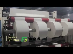 Papeterie adhésive en velours mat transfert thermique papier revêtu mat étiquette adhésive en rouleau