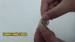 Matériau d'étiquette en papier fragile